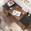 Home Office Computer Desk With Drawers/59 Inch Writing Study Table With Drawers-517360697