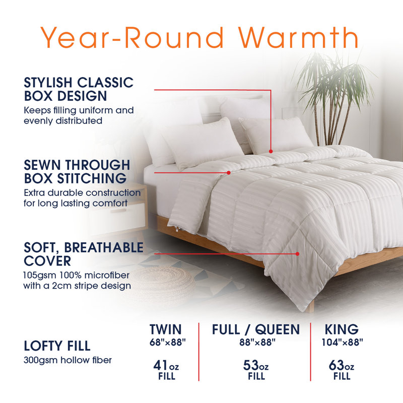 Édredon en duvet synthétique toutes saisons, Grand
