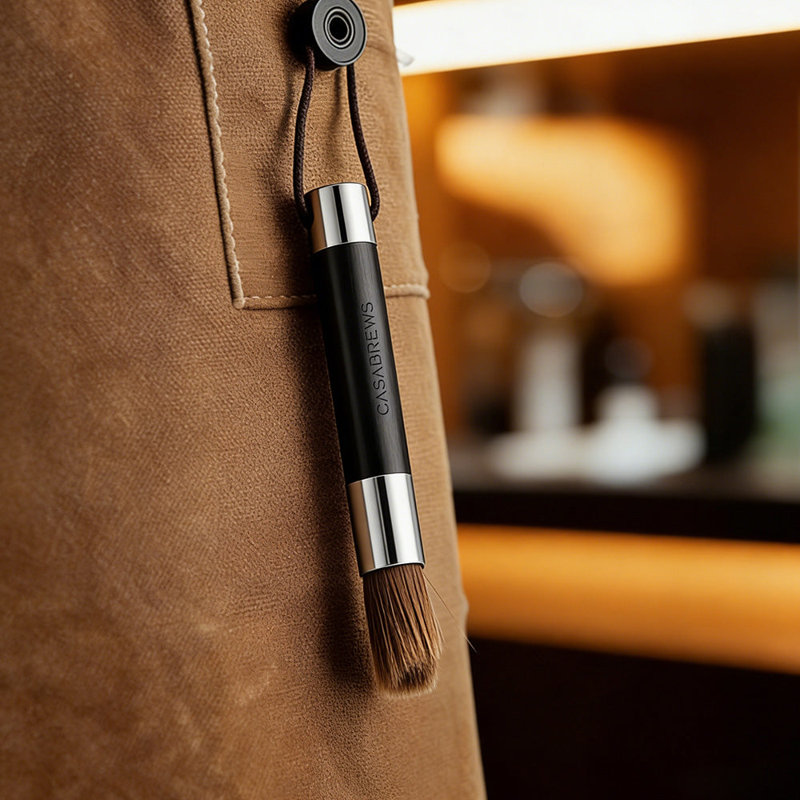 CASABREWS Coffee Machine Cleaning Brush with Wood Handle
