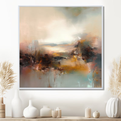 «Brown Abstracted Nature III», art mural abstrait