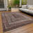 Machine Washable Indoor/Outdoor Xhevrie ACN1725 Terracotta Rug-1342634428