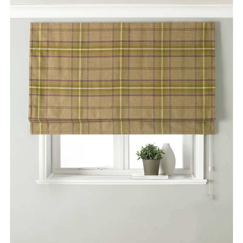 Alverson Blackout Roman Blind, 153cm W x 137cm L, Rust