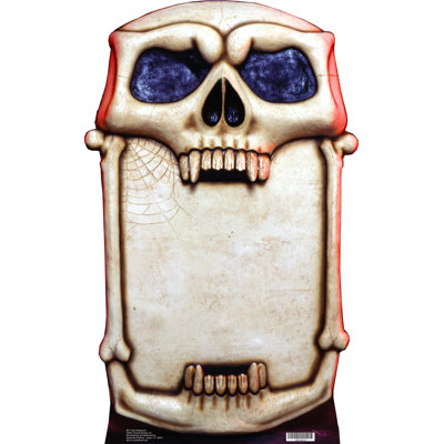 Skull Signboard Life-Size Cardboard Stand-Up