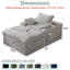 Canapé simple en velours côtelé à assise profonde, sans assemblage-1944144340