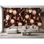 Panneau de papier peint adhésif brun floral L 8,33 pi x l 100 po, l 125 po x H 125 po, vinyle autocollant-1657265089-1657265102