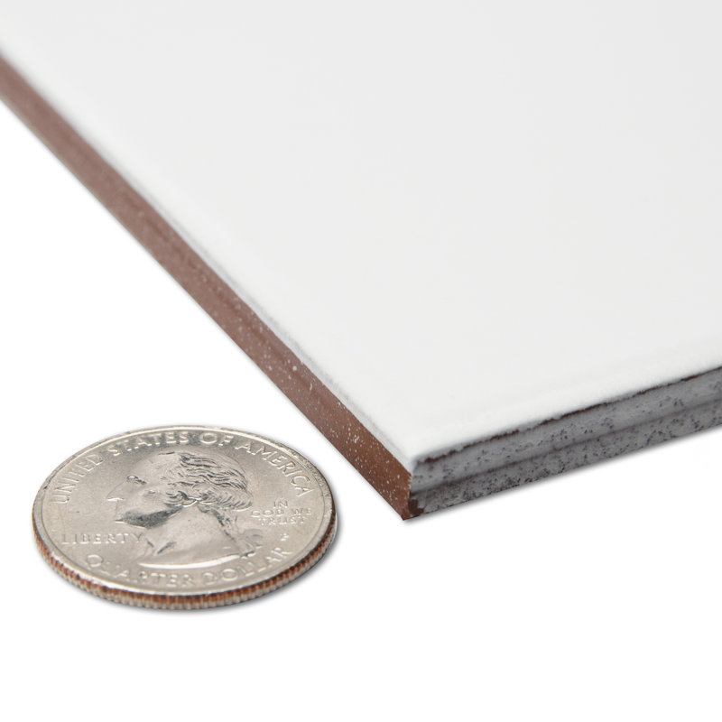 Monocolor 7-7/8 In. X 7-7/8 In. Ceramic Floor And Wall Tile, White
