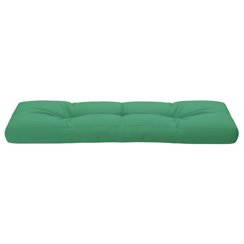 vidaXL Pallet Cushion Green 47.2"x15.7"x4.7" Fabric, Green, 47.2" H x 15.7" W x 4.7" D