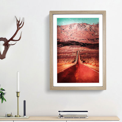 Heading to Death Valley in Abstract - Picture Frame Graphic Art Print