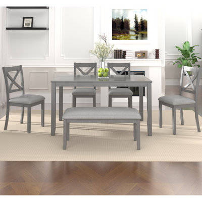 Alfonso 6 - Person Four Leg Dining Set