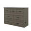 Armoire murale escamotable avec plaque de charge intégrée, lit pliable polyvalent avec 1 grand tiroir de rangement-617754303-617754298