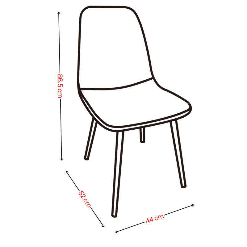 4 - Person Dining Set, Black