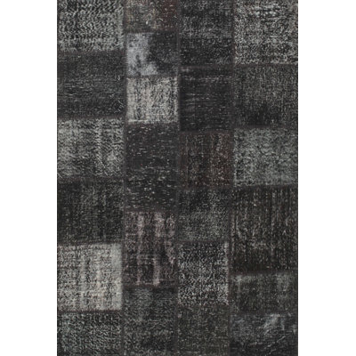 Tapis traditionnel gris / noir Razmig
