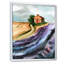 Champ de lavande avec une petite maison - peinture sur toile-67364645-67364641