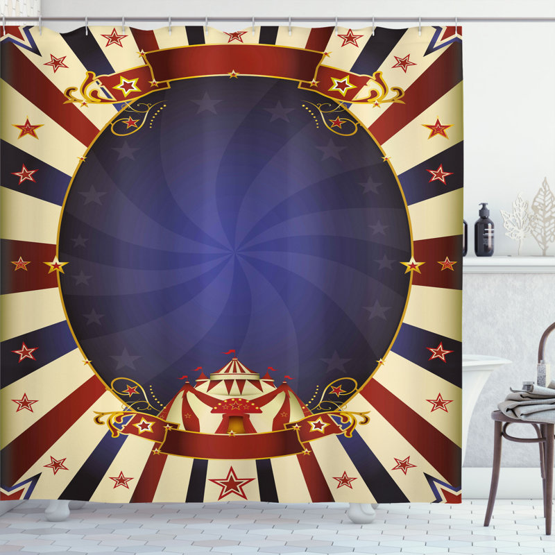 Shower Curtain Set + Hooks, 70" H x 69" W