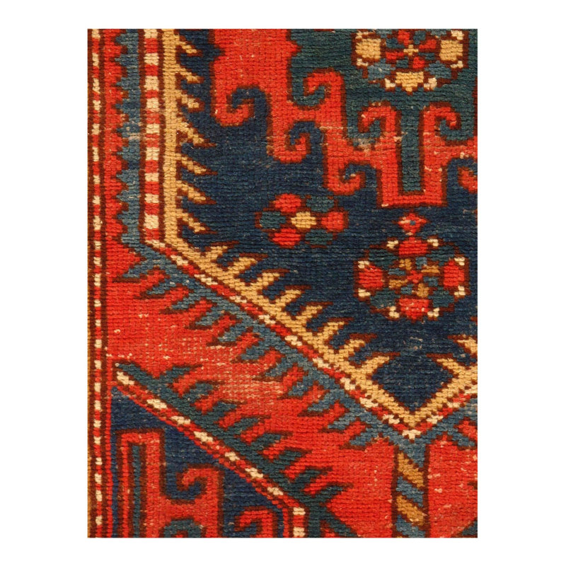 Oriental Area Rug in Rust
