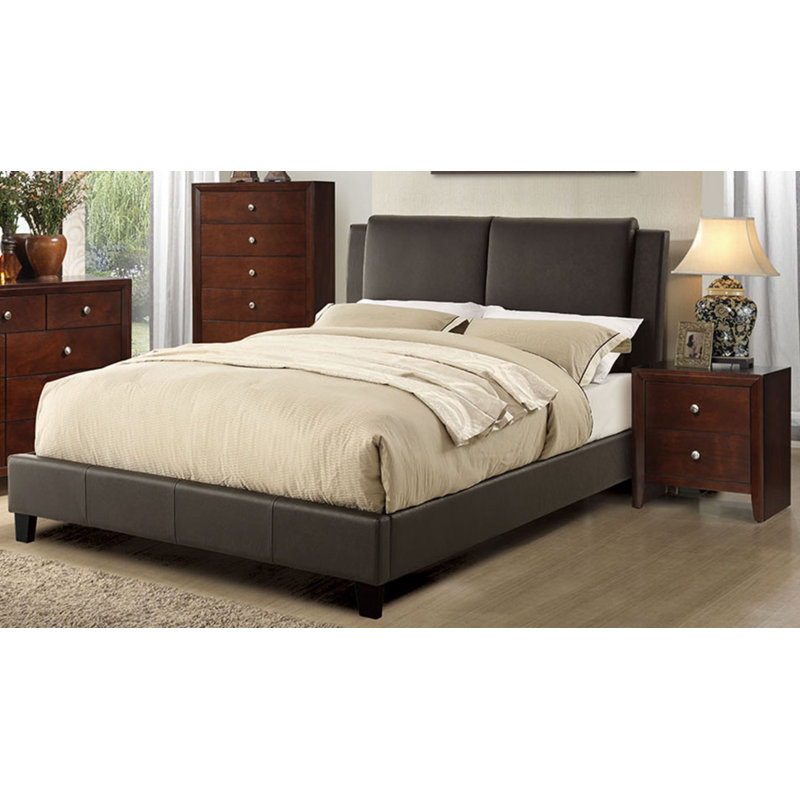 Barina Vegan Leather Platform Bed, California King