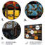 Ensemble de 5 décorations murales Popart Designer Bagscollection I