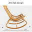 Chaise berçante en métal