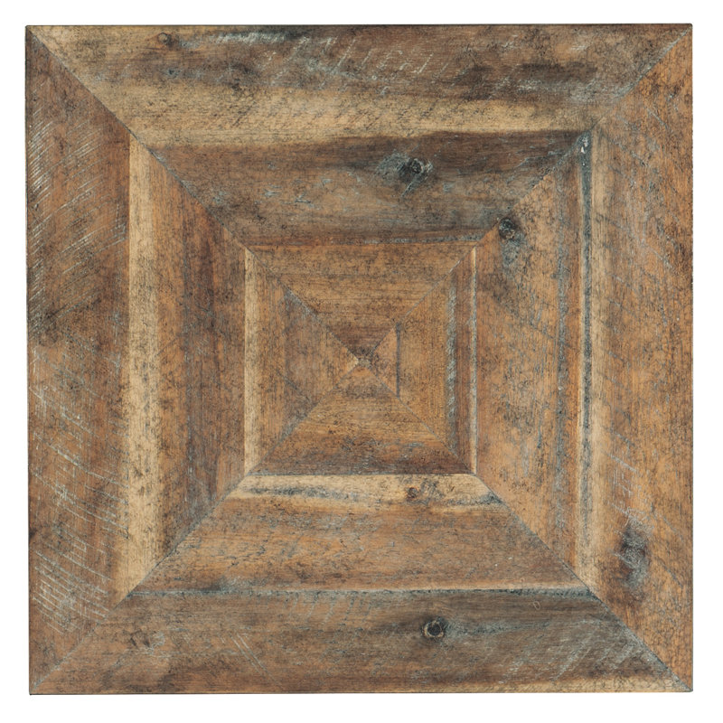 St. Armand Solid Wood End Table, Light Brown