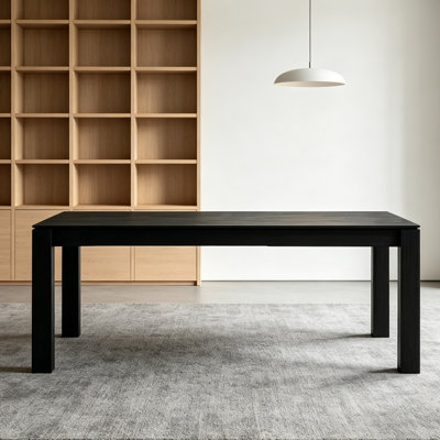 Black Oak Multi-functional Rectangular Desk