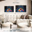 «Billiard Cue Stick Triangle», 3 pièces sur toile-98562299
