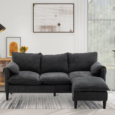 78 Inch Velvet SOFA, Combination SOFA With Storage Space, Modern Design, Beautiful And Practical