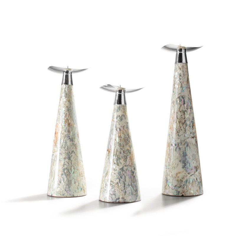 Candelabra, Silver/Cream