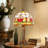 Tiffany Style Tulip-shaped Small Table Lamp With Stain Glass Shade