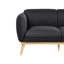 Sofa 2 Seater Tamirra Fabric Black
