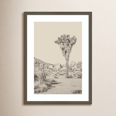 Villere "Joshua Tree III Neutral" Print on Wood