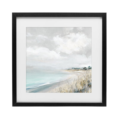 «Coastal Morning» par The Dunes, reproduction encadrée sous verre, conception de Carol Robinson
