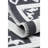 Stylish Flatweave Carpet Anthracite & White | 100% Cotton, No Pile, 33.6 oz/sq yd | Machine Washable at 86°F, Easy to Clean with Vacuum & Spot Remover | Perfect for Modern Living Spaces-430141685
