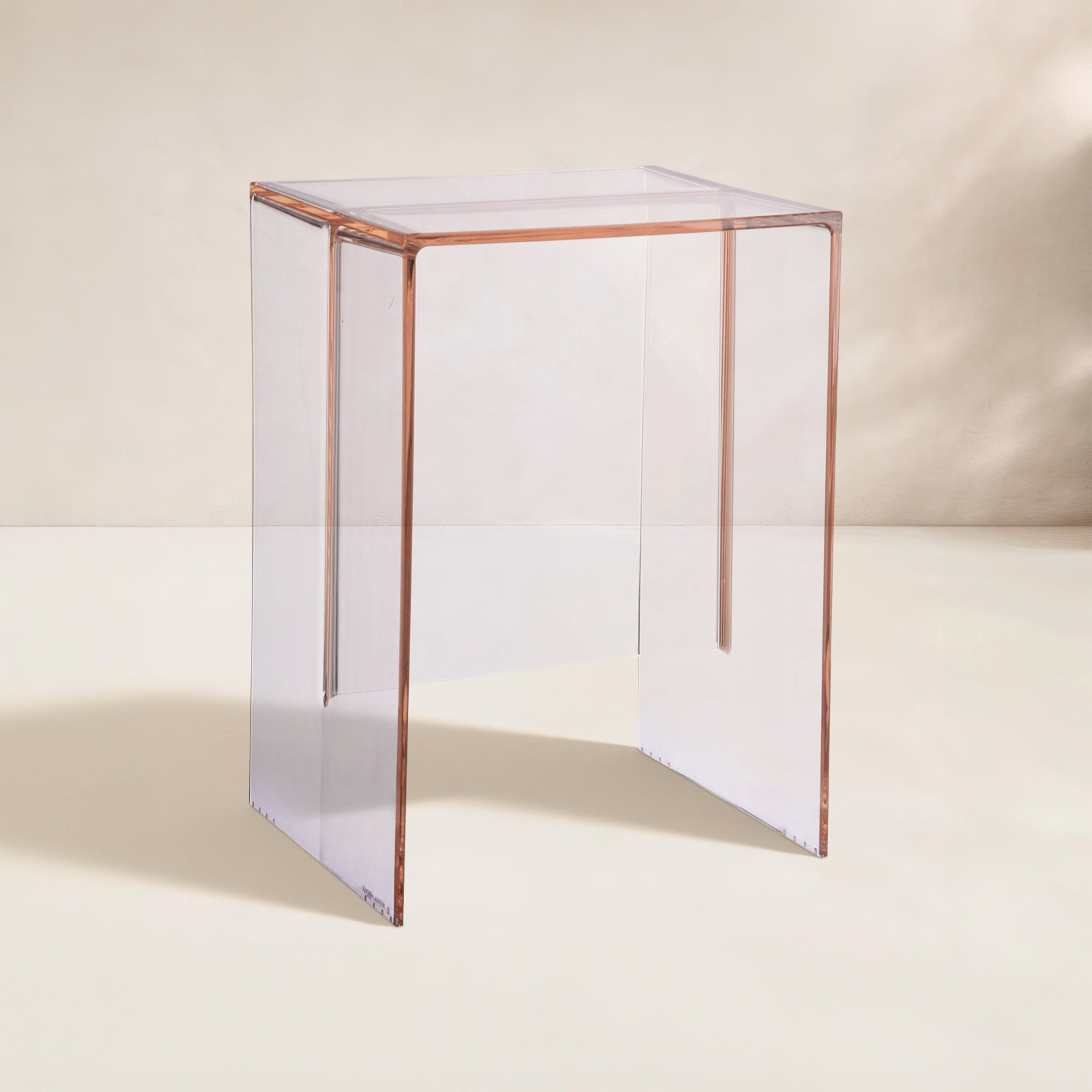 Max Beam End Table, Dusty Pink