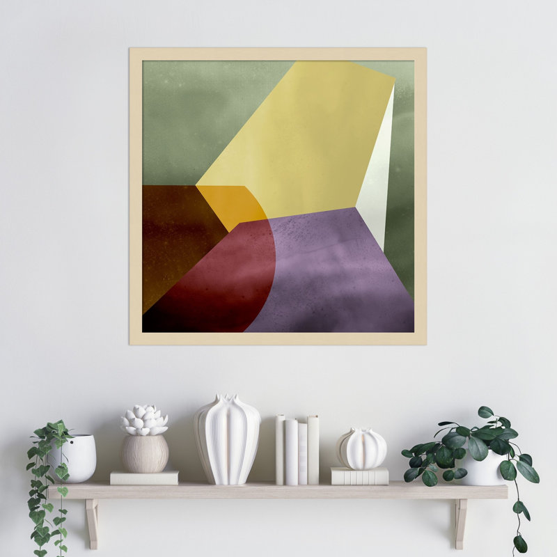 «Essentially Minimal VI» par Flagler, reproduction d'art encadrée, H 21 po x l 21 po, Brun