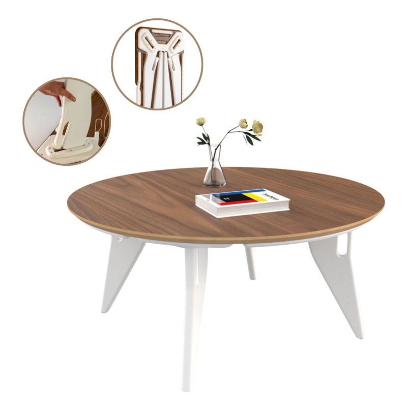 Table basse Hoek, Blanc, Brown