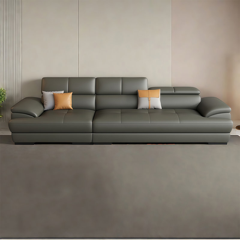 Nordic modern simple sofa, 3, 28" H x 109.84" W x 39.37" D