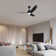 Genson Smart Black 3-Blade Led Lighted Ceiling Fan With Remote
