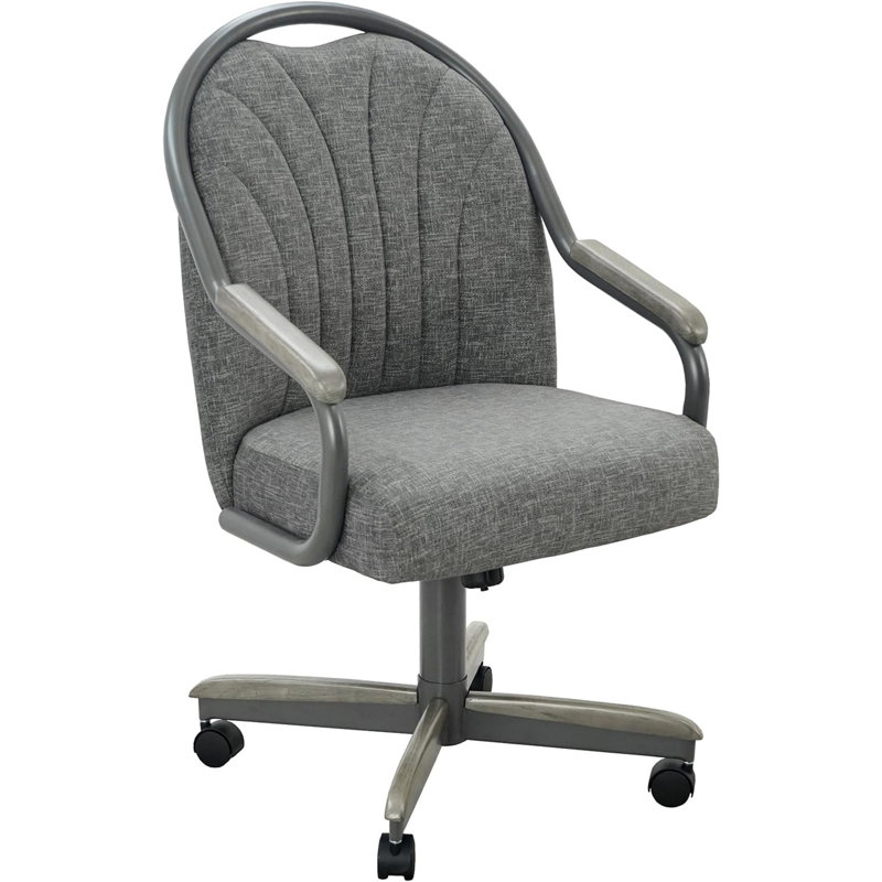 19.25'' H Upholstered Metal Armchair