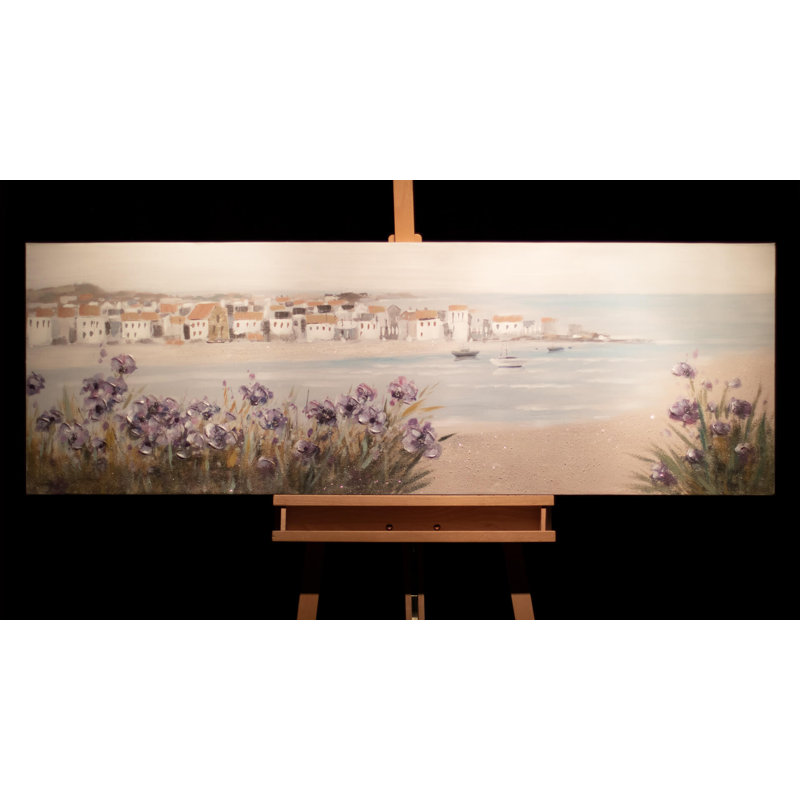 Hand -painted Mediterranean Dream Acrylic Painting