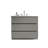 36" Gray Bathroom Furniture Unit - Silent, Maximize Storage Vanity Smooth Texture, Extra Space, Silent-303108948-303108971