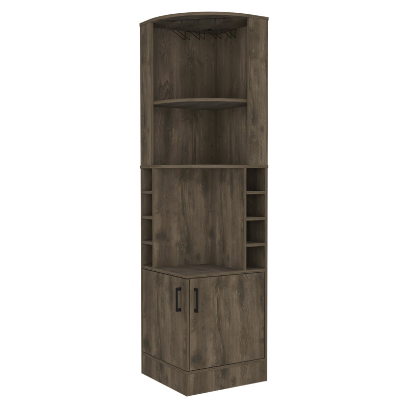 Fortescue 18.4'' Bar Cabinet, Dark Brown
