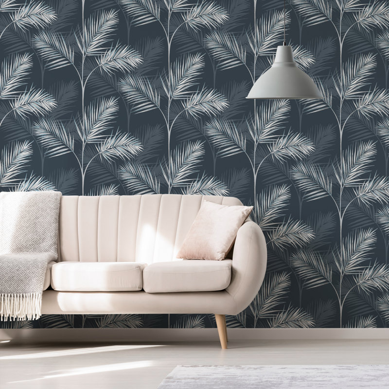 South Beach Wallpaper, Navy