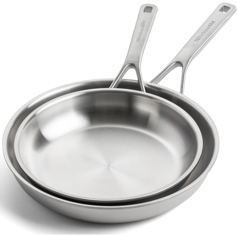 KitchenAid Multiply Frypan set 2pcs uncoated: Frypan 24cm + Frypan 28cm