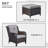 Bonia Outdoor Lounge Chair with Ottoman-1515826332