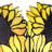 9.75"H Sunflower Rectangle Shade Hurricane Uplight Accent Lamp 