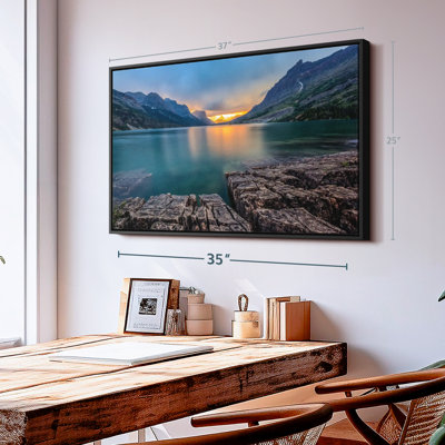 St Mary Lake Montana Canvas Print