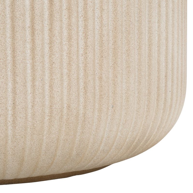 Handmade Concrete Pot Planter, Beige