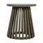 Table d'appoint d'extérieur en bois d'acacia pour le patio, table basse ronde pour la cour arrière, pelouse et balcon-772783196