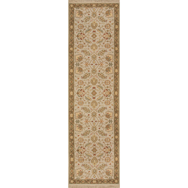 Tapis bleu clair / brun en laine tissé à plat à la main Soumak, Tapis de couloir 2 pi 6 po x 10 pi