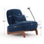 Fauteuil d'appoint rembourré Brayton 29 po avec piètement luge-50587671